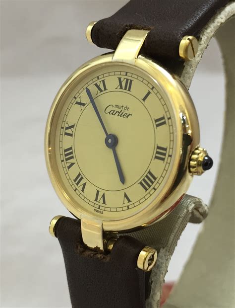 ebay vintage cartier watch|vintage cartier watches women's.